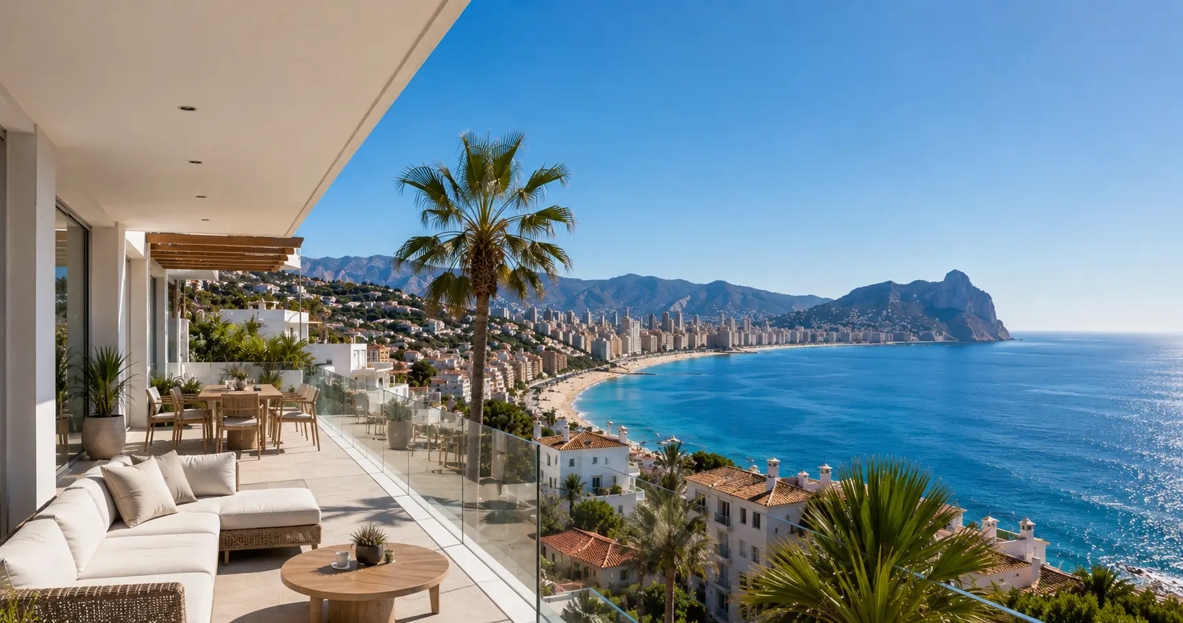 Apartament w Hiszpanii nad morzem z widokiem na Costa Blanca