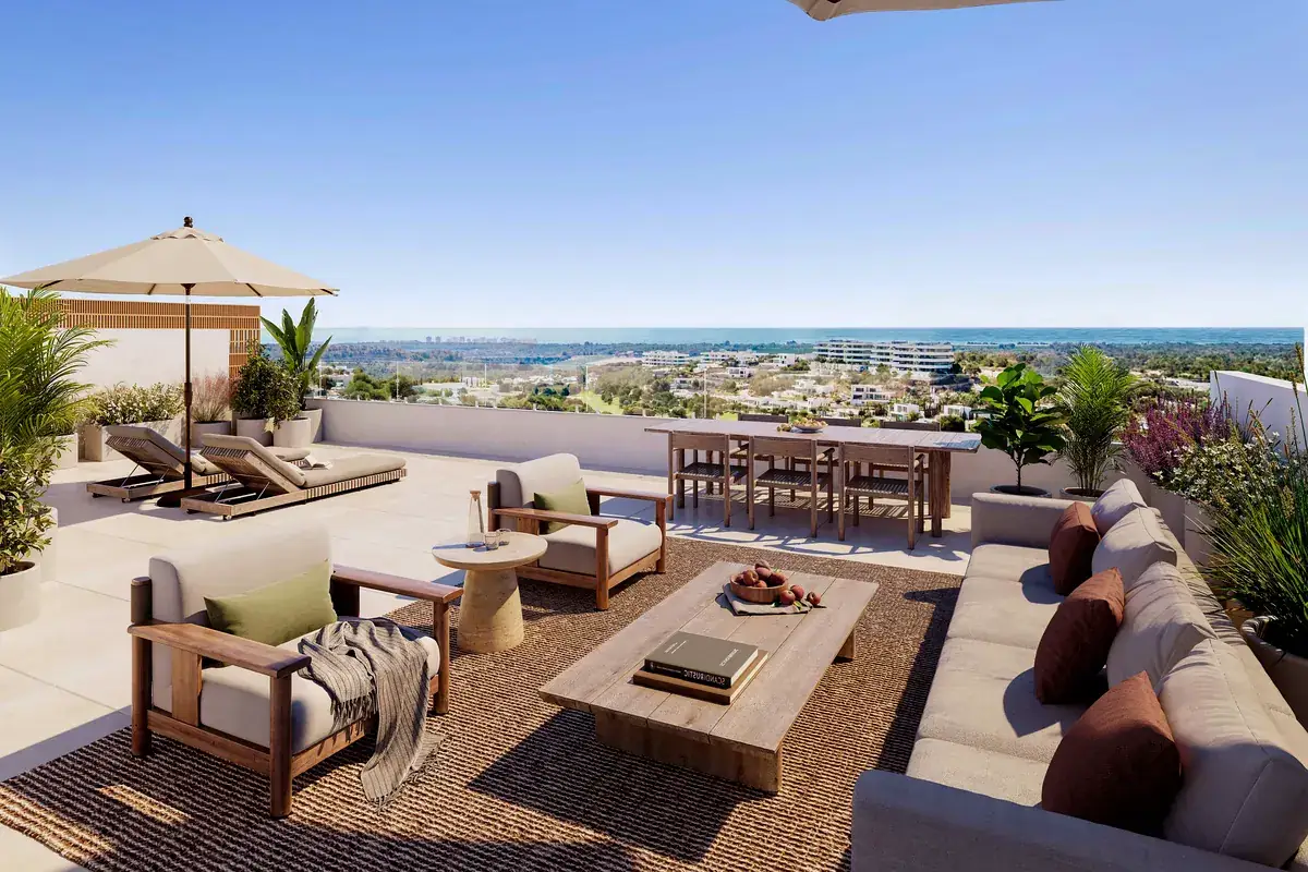 Penthouse na Costa Blanca z dużym tarasem i solarium w okolicach Torrevieja